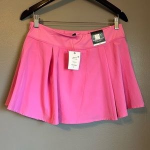 NWT Cotton On Body Sz Large Recycled Polyester Pink Pleated Mini Tennis Skirt!